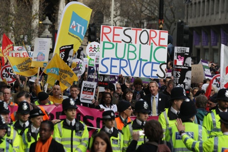 Public Sector Workers Hold Strikes Across The UK