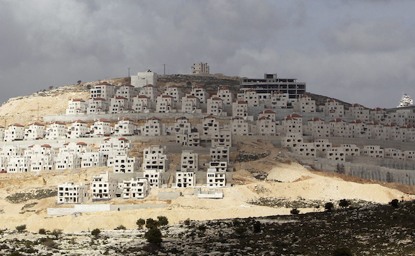 Houses under construction are seen in the West Bank city of Ramallah