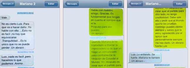 Acestea sunt mesajele trimise intre Rajoy si Barcenas